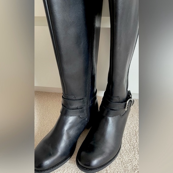 CLARKS PITA VIENNA TALL LEATHER RIDING BOOTS - Picture 12 of 16
